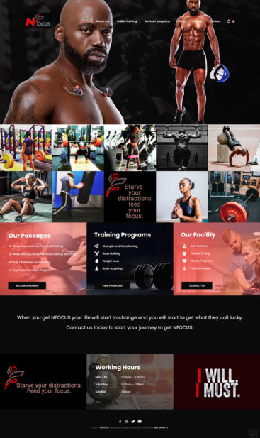 softgreenitus.com portfolio gym fitness website